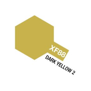 XF-88 Dark Yellow 2, Acrylic Mini 10 ml (penselmaling, mat) - Tamiya